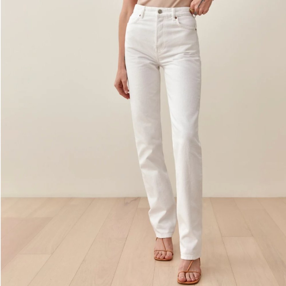 Reformation Cynthia High Rise Straight Jeans